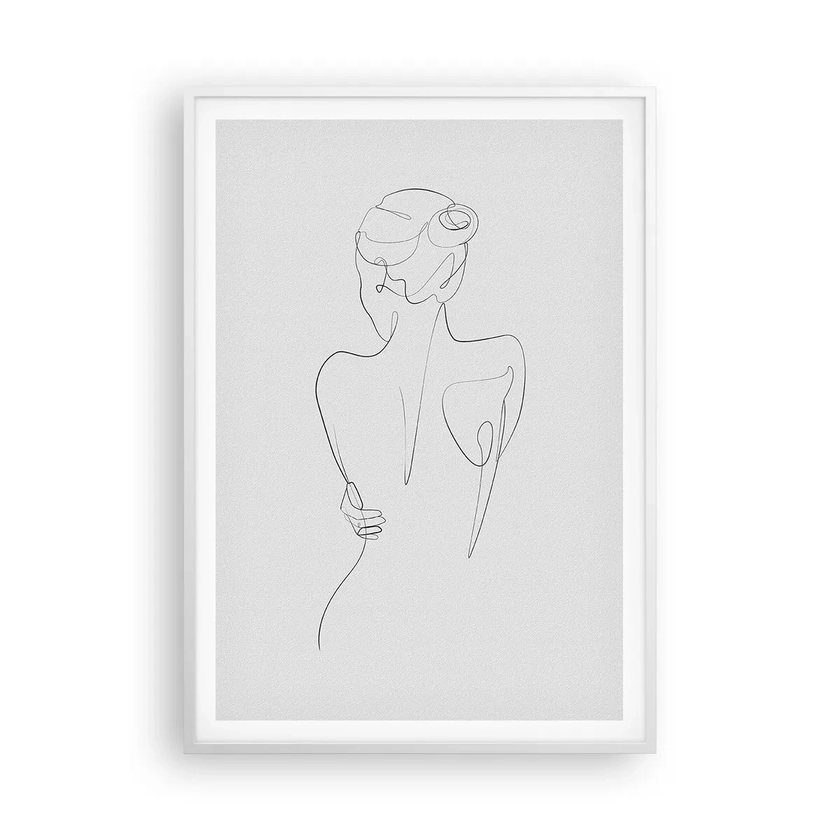 Affiche dans un cadre blanc - Poster - Musique corporelle - 70x100 cm