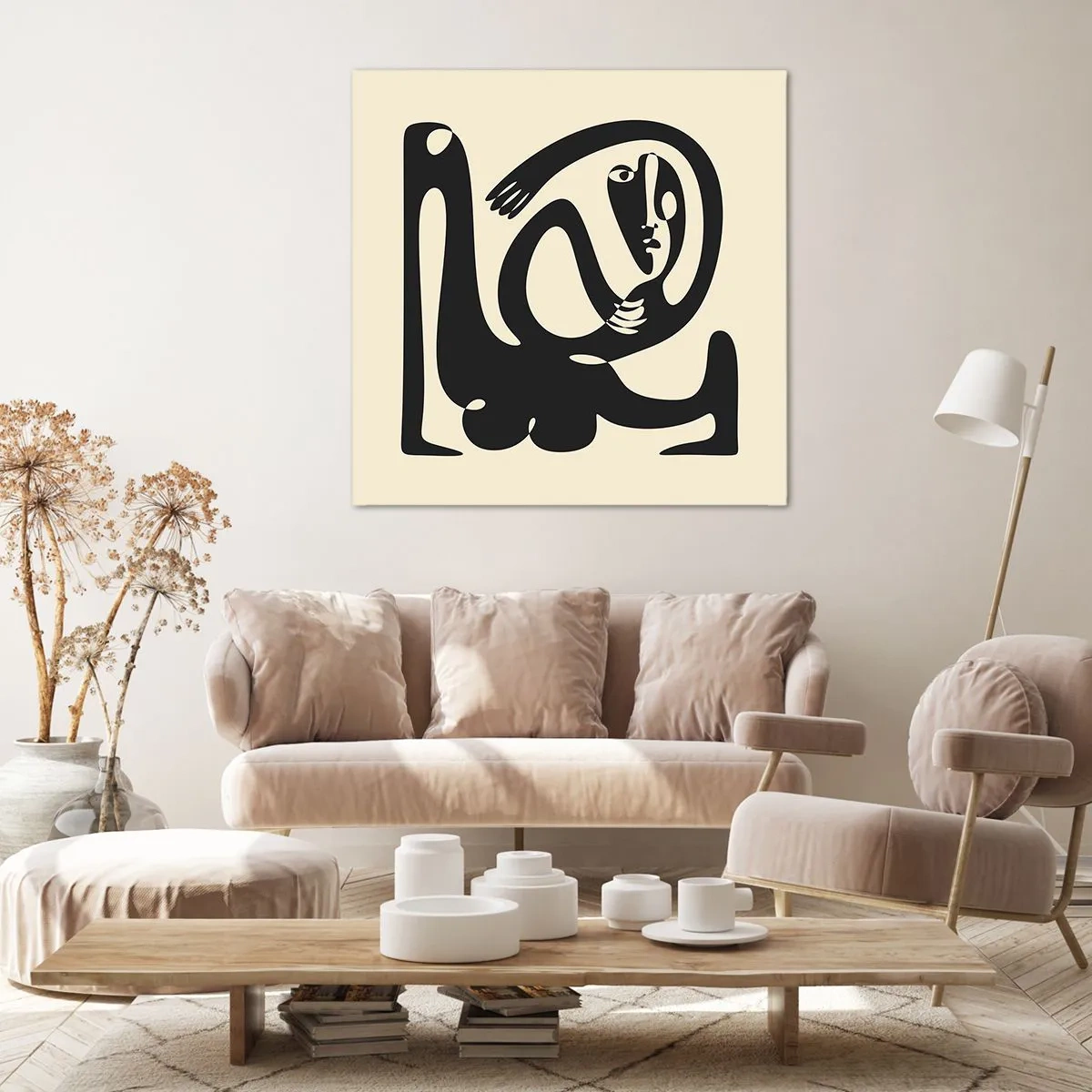 Impression sur toile - Image sur toile - Presque du Picasso - 70x70 cm