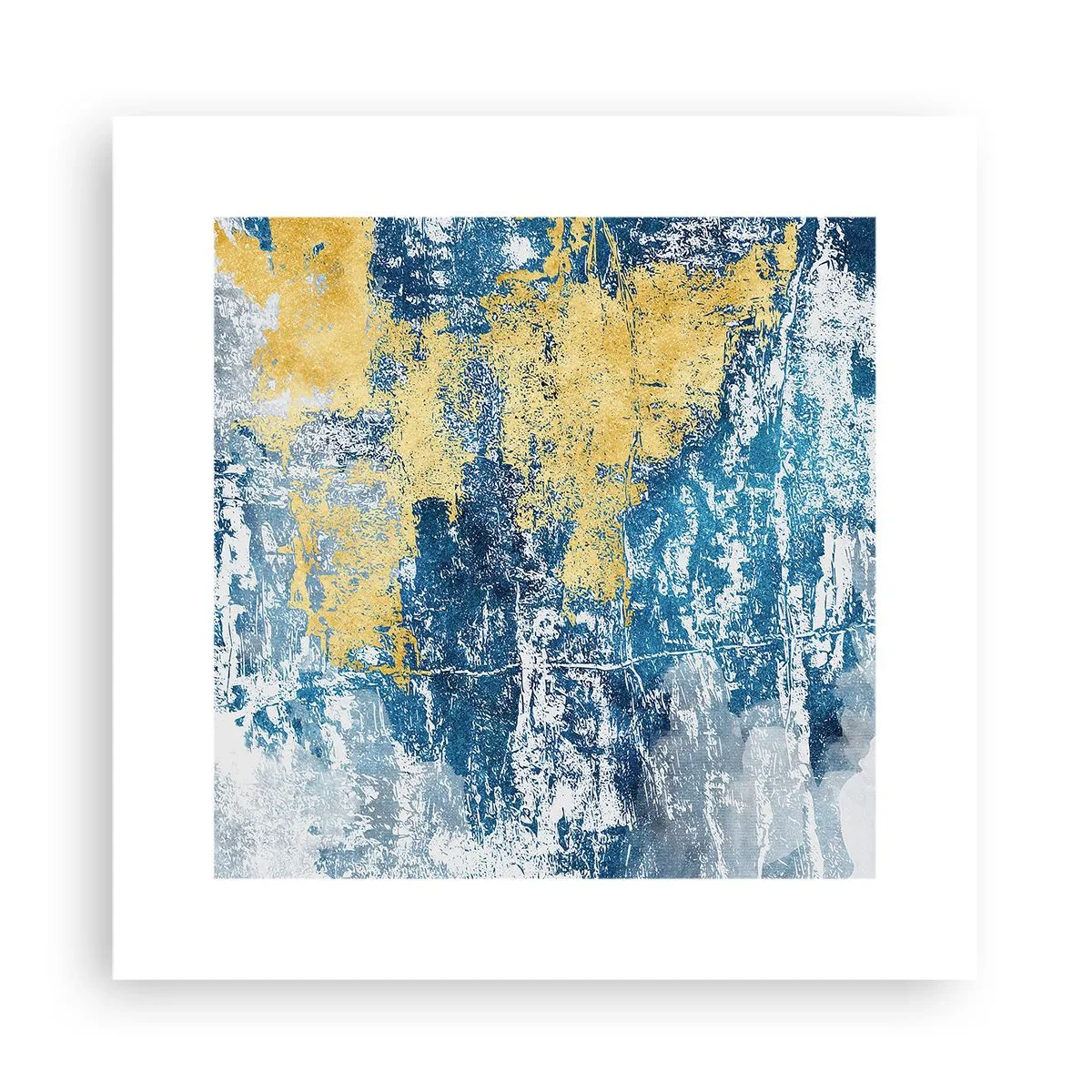 Affiche - Poster - Abstraction du temps - 30x30 cm