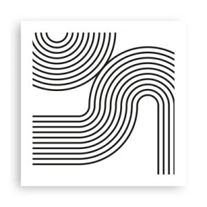 Affiche - Poster - En plein virage - 50x50 cm