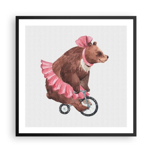 Affiche dans un cadre noir - Poster - Quel cirque ! - 60x60 cm