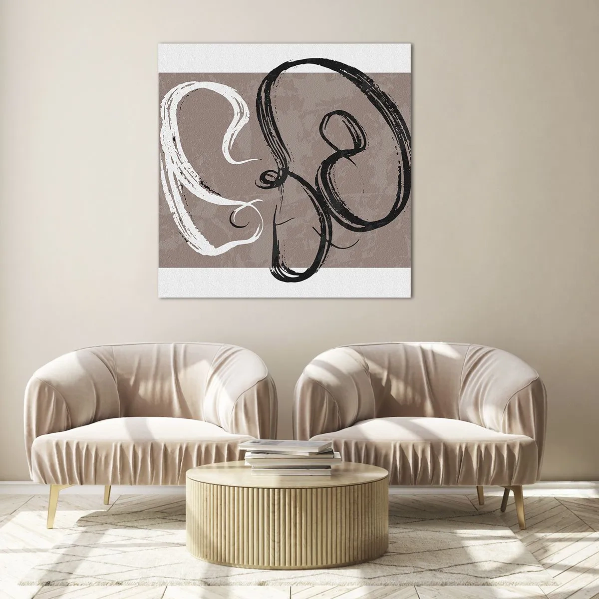 Impression sur verre - Image sur verre - Composition – la recherche de la plénitude - 30x30 cm