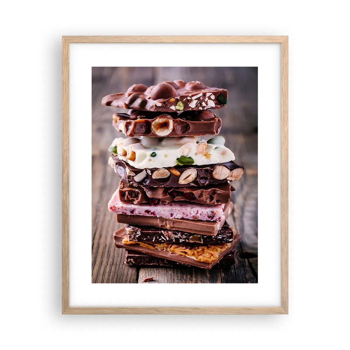 Affiche dans un chêne clair - Poster - Une perspective réjouissante - 40x50 cm