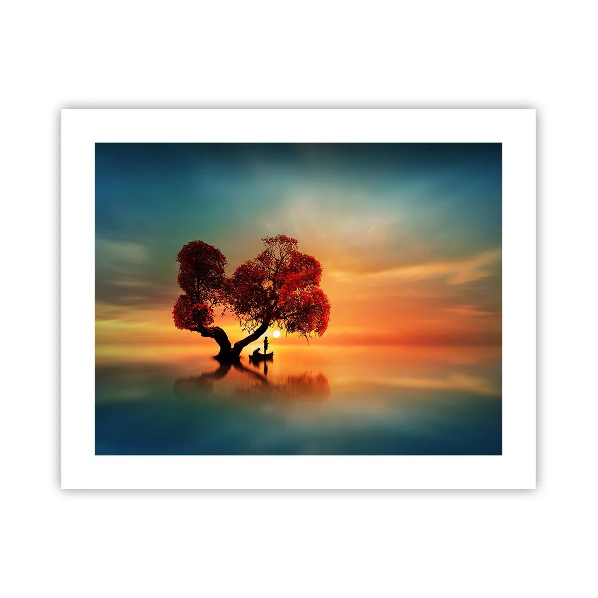 Affiche - Poster - Plénitude et éloignement sans monde - 50x40 cm