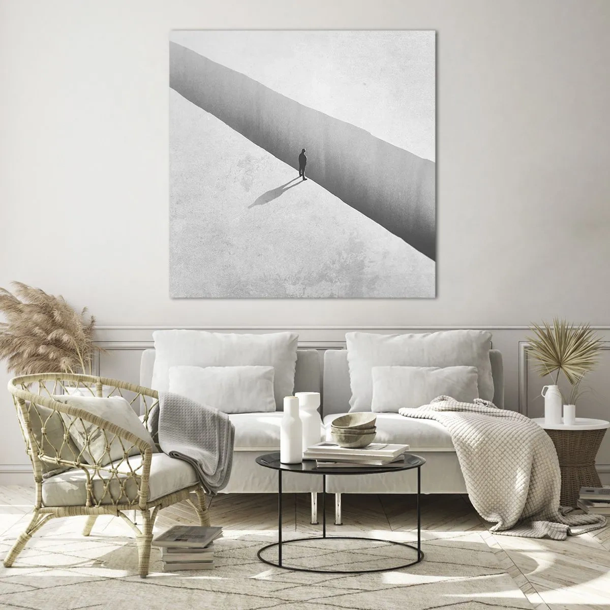 Impression sur verre - Image sur verre - Un objectif clair - 40x40 cm