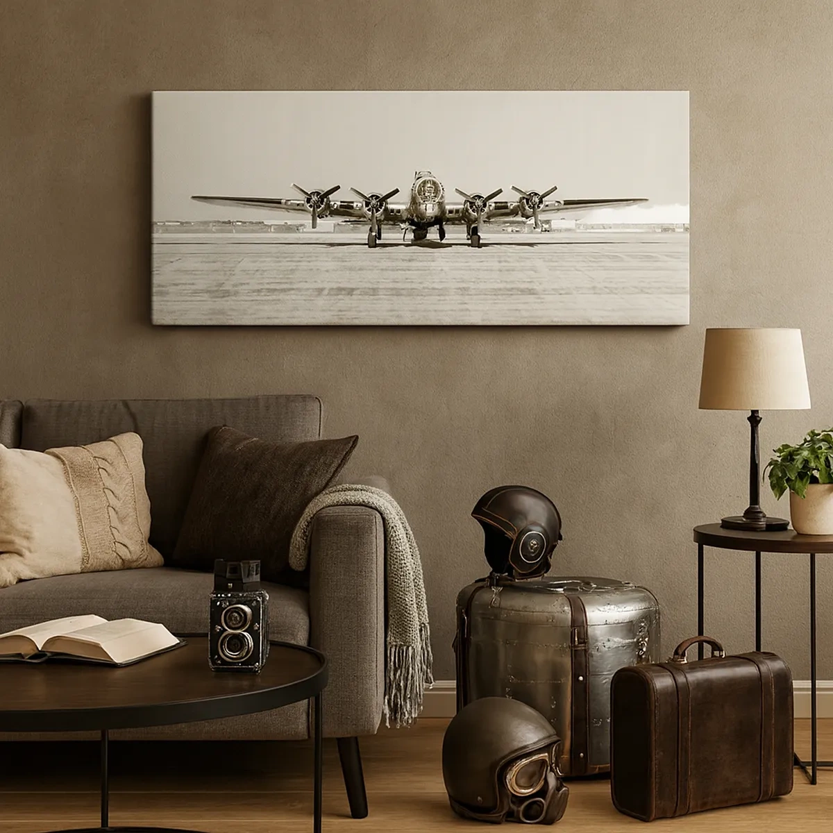 Impression sur toile - Image sur toile - Toujours prêt! - 30x30 cm