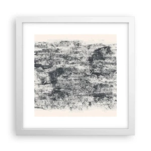 Affiche dans un cadre blanc - Poster - Composition brumeuse - 30x30 cm