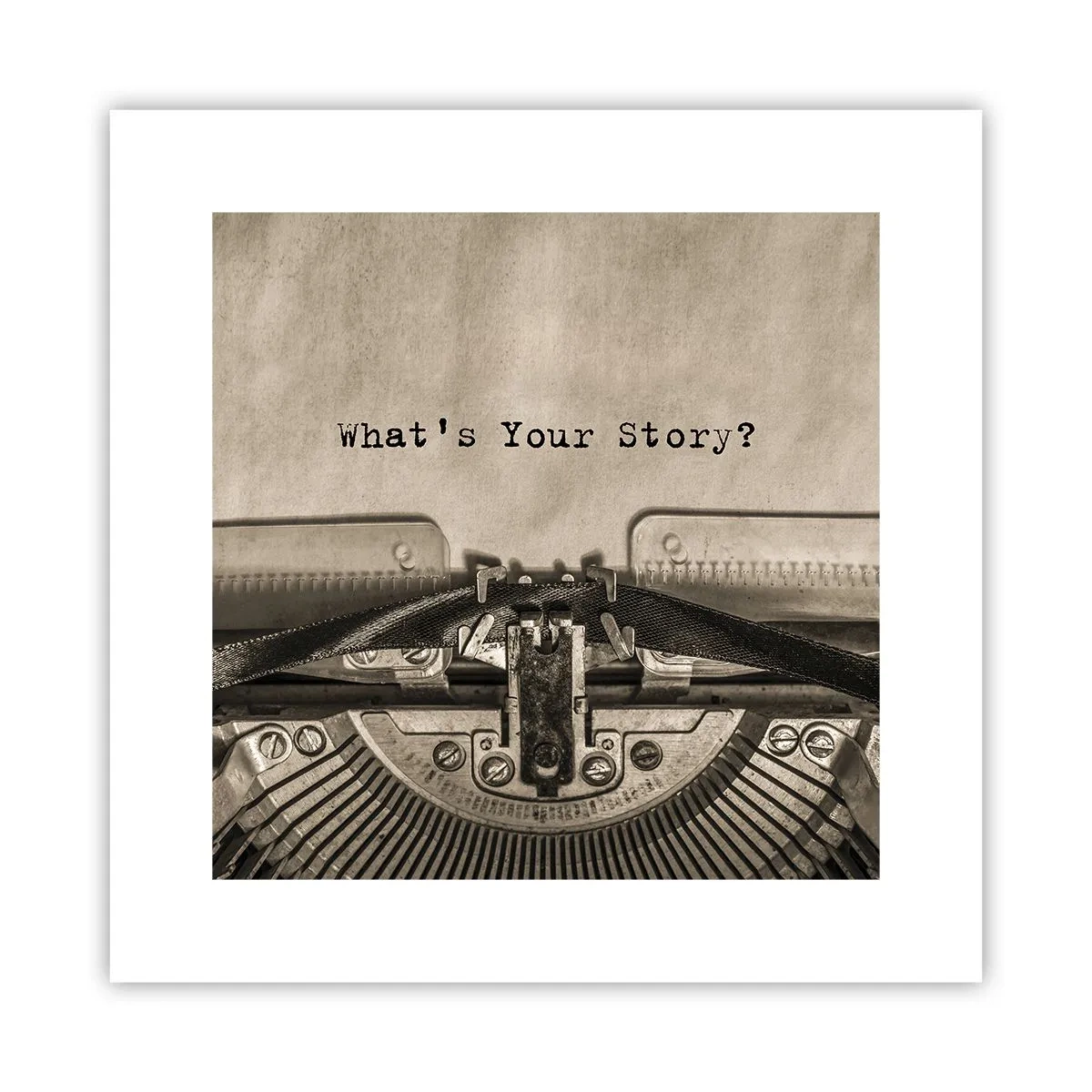 Affiche - Poster - Réponds-moi - 30x30 cm