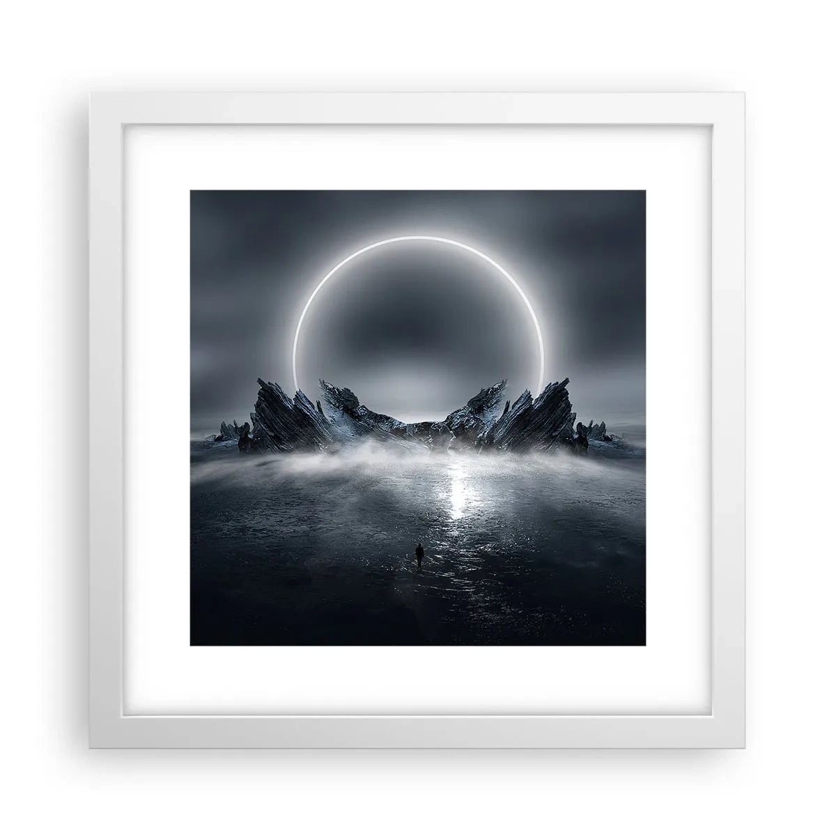 Affiche dans un cadre blanc - Poster - La fin de l'histoire - 30x30 cm