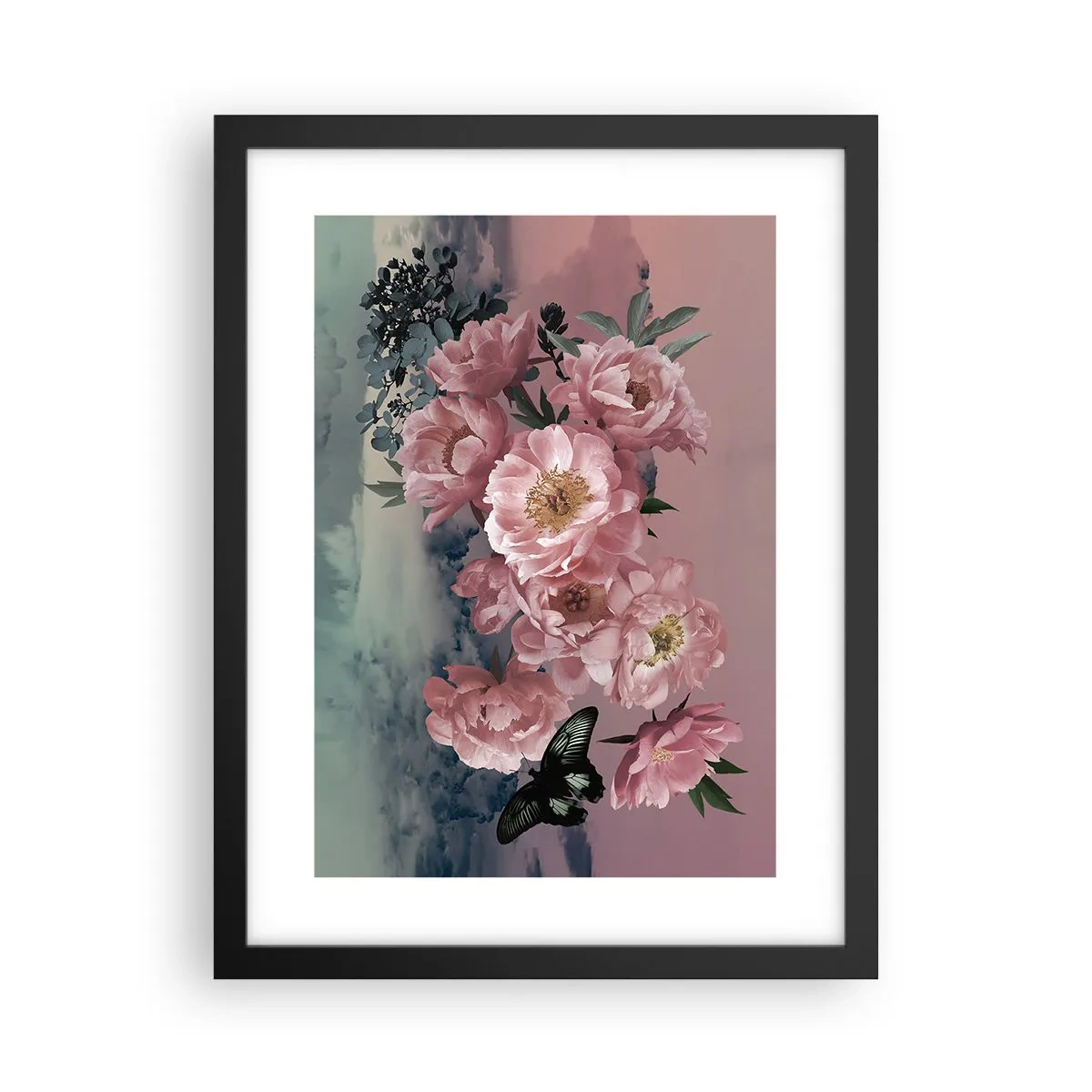 Affiche dans un cadre noir - Poster - Pic du romantisme - 30x40 cm