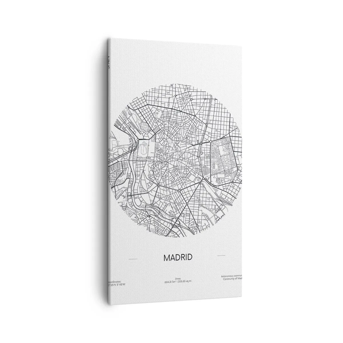 Impression sur toile - Image sur toile - Anatomie de Madrid - 45x80 cm