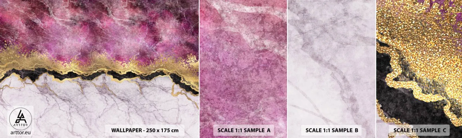 Échantillon De Papier Peint Standard Eco - À la frontière - Abstraction, Morceau, Texture - 100x30 cm