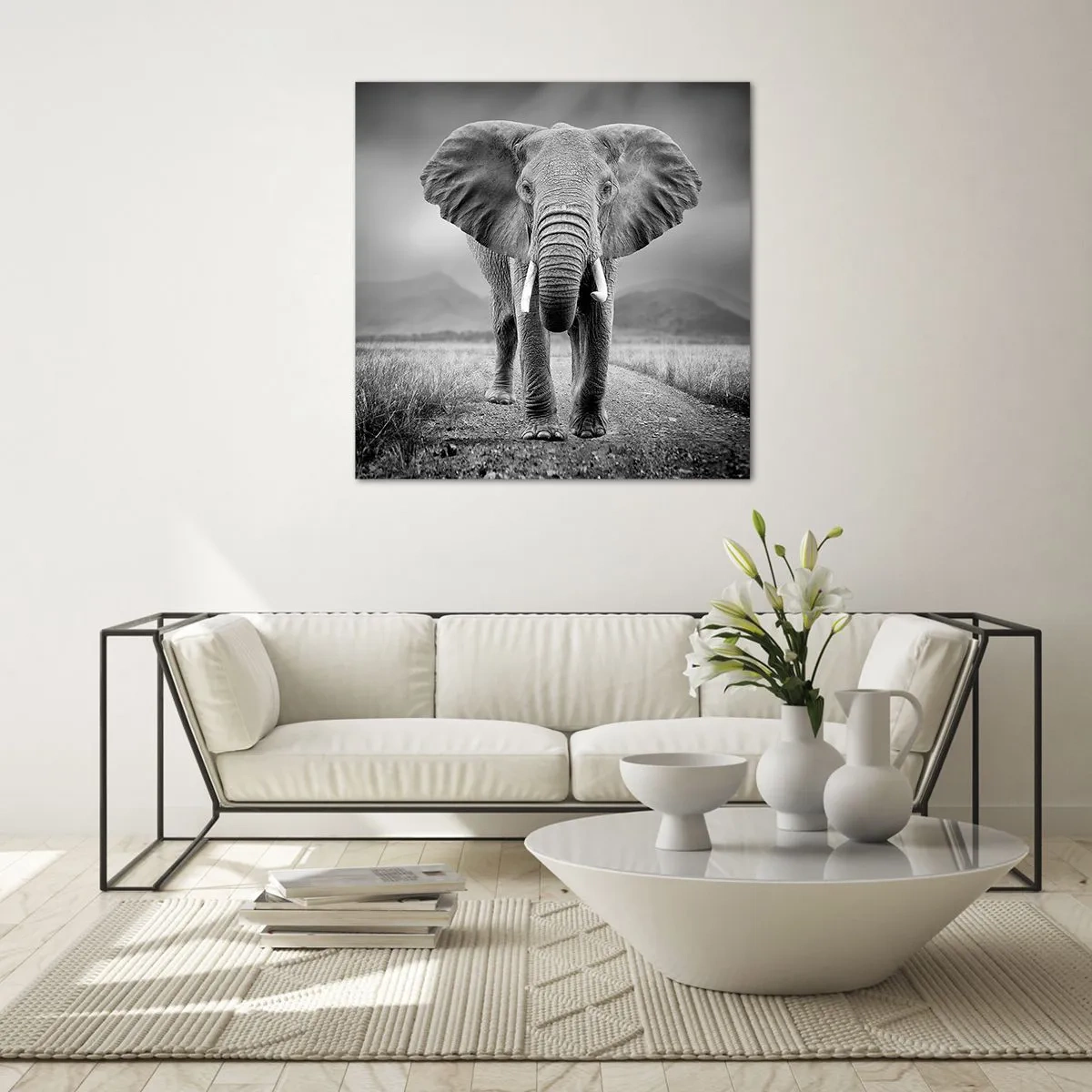 Impression sur verre - Image sur verre - Les hôtes vous saluent - 60x60 cm