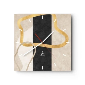 Horloge murale - Pendule murale - Formes emmellées - 40x40 cm
