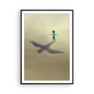 Affiche dans un cadre noir - Poster - Héros du futur - 70x100 cm