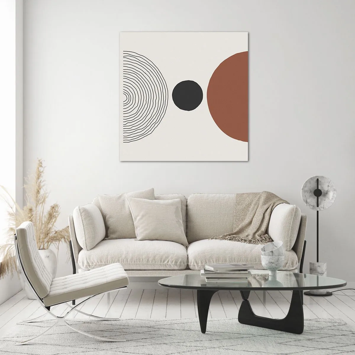 Impression sur verre - Image sur verre - Au centre de l'attention - 70x70 cm