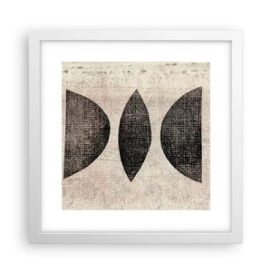 Affiche dans un cadre blanc - Poster - Abstraction ethnique - 30x30 cm