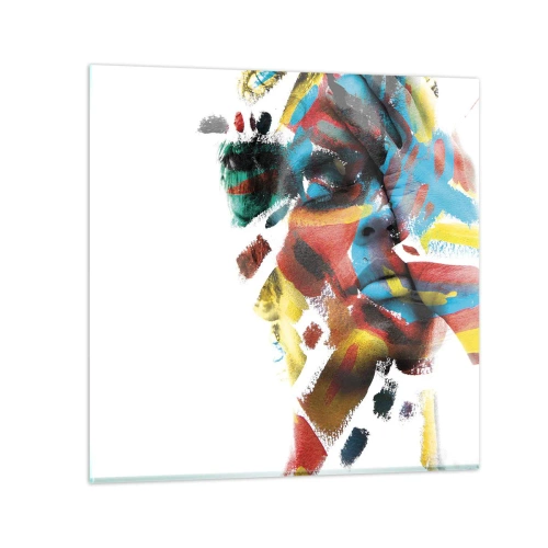 Impression sur verre - Image sur verre - Personnalité colorée - 60x60 cm