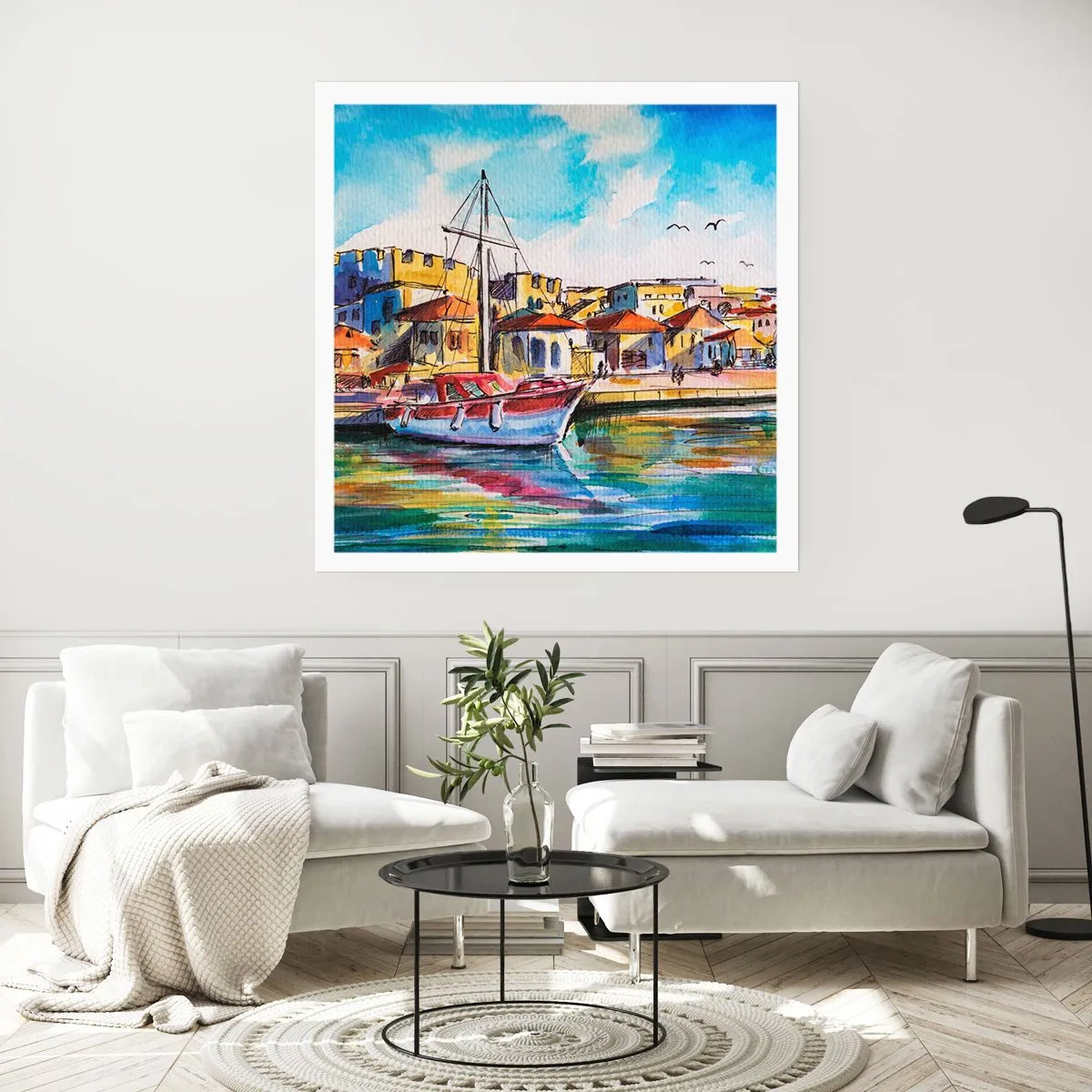 Affiche - Poster - Après-midi arc-en-ciel - 30x30 cm