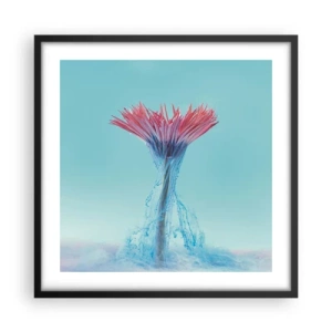 Affiche dans un cadre noir - Poster - Dans une étreinte vivifiante - 50x50 cm