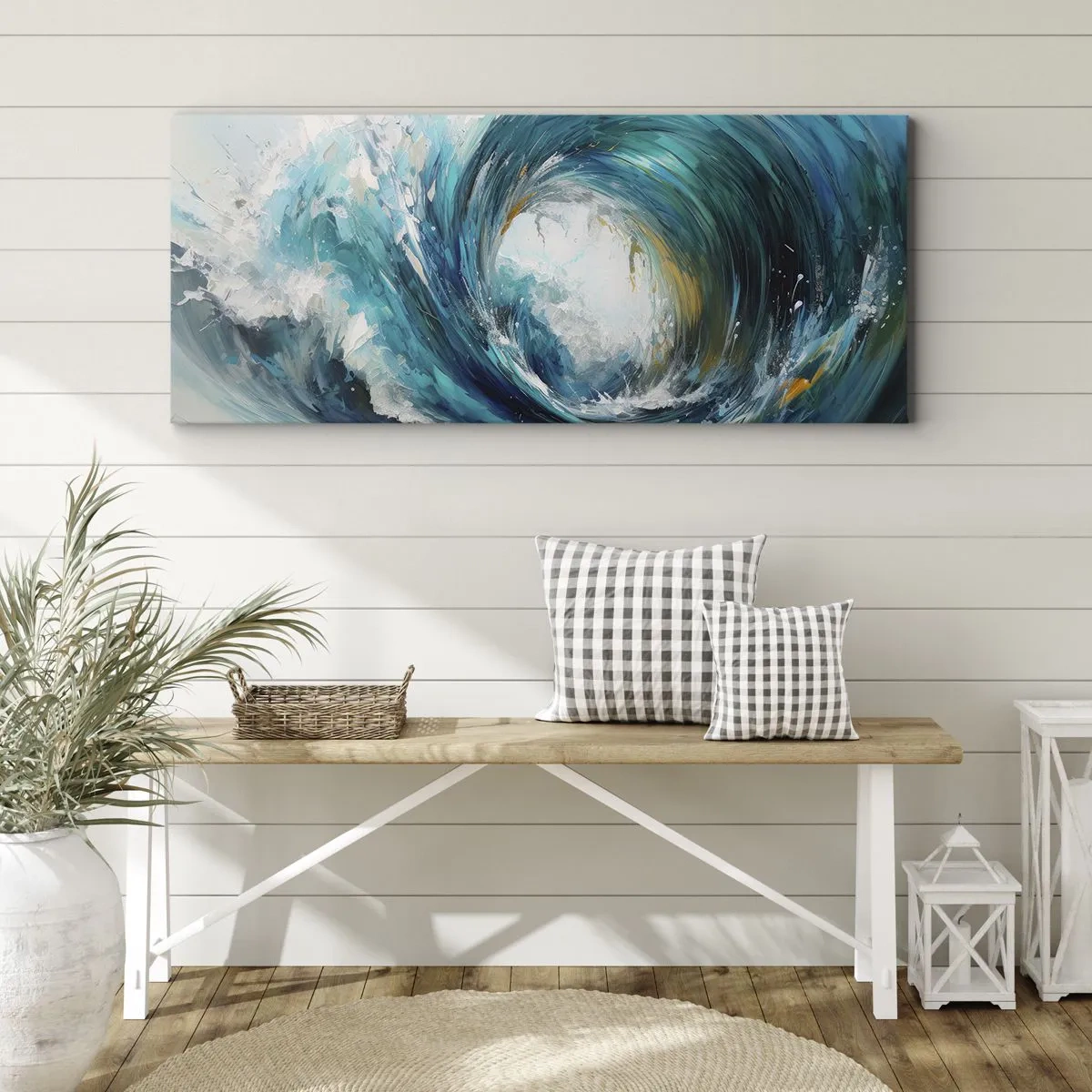 Impression sur toile - Image sur toile - Portail maritime - 100x40 cm