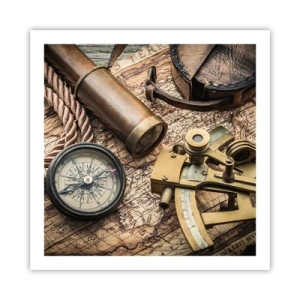 Affiche - Poster - Fixer un cap - 60x60 cm