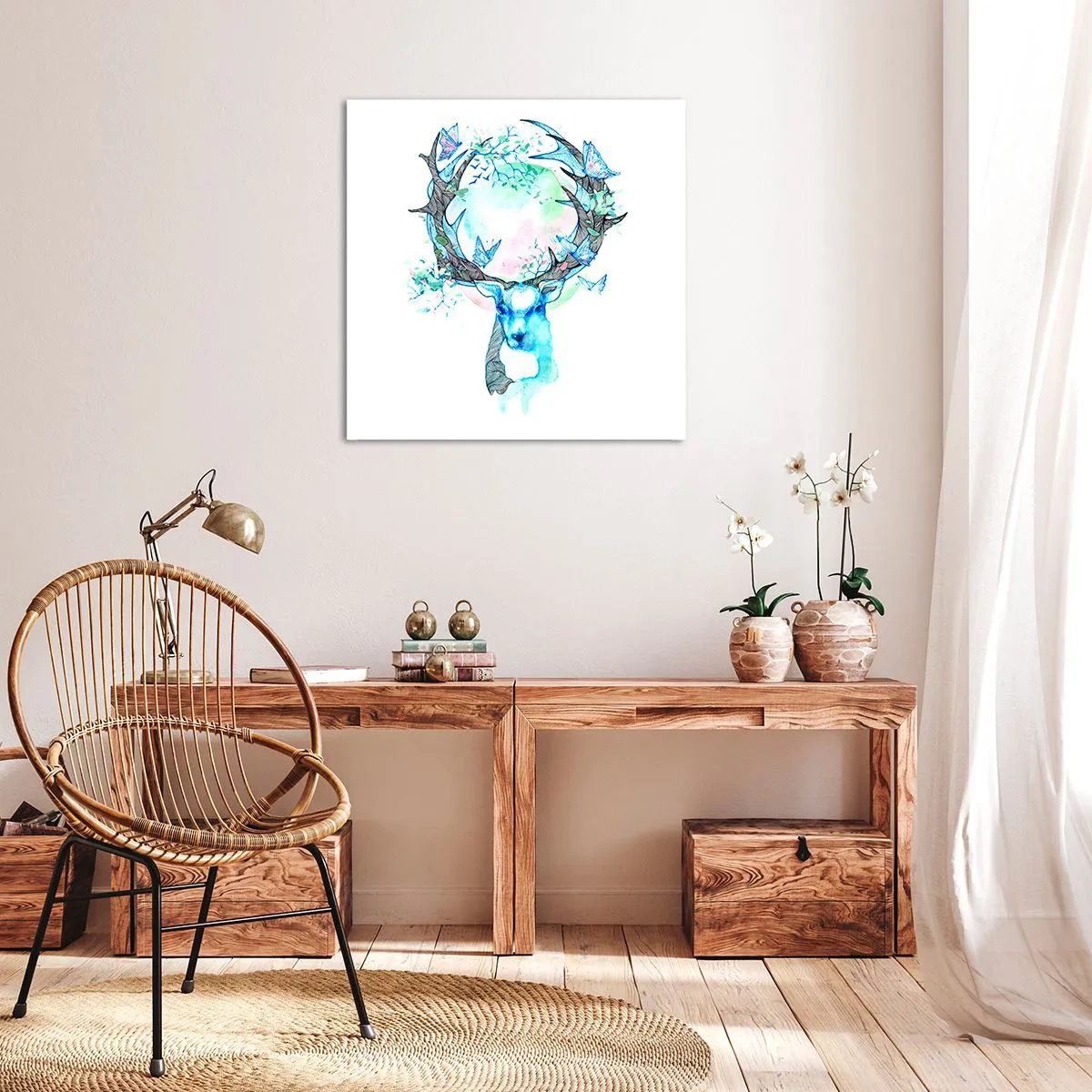 Impression sur toile - Image sur toile - La force et la délicatesse de la nature - 50x50 cm