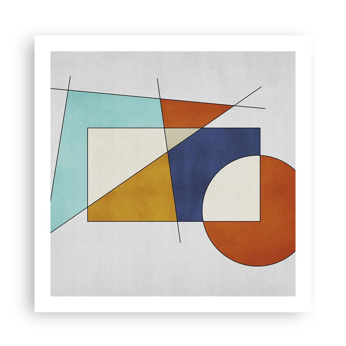 Affiche - Poster - Abstraction : plaisir moderniste - 60x60 cm