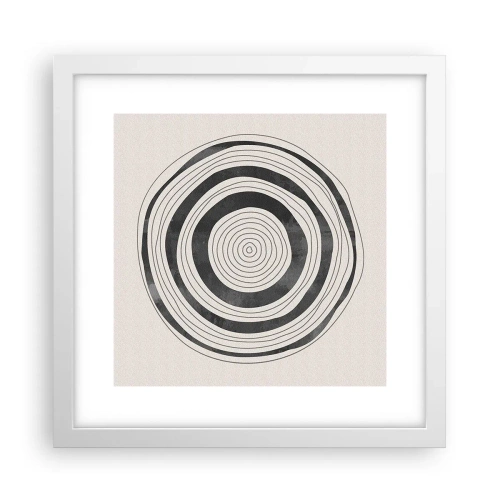 Affiche dans un cadre blanc - Poster - Ce qui est important c'est ce qu'il y a entre les deux - 30x30 cm