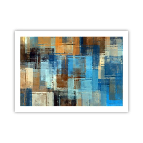 Affiche - Poster - A travers le voile bleu - 70x50 cm