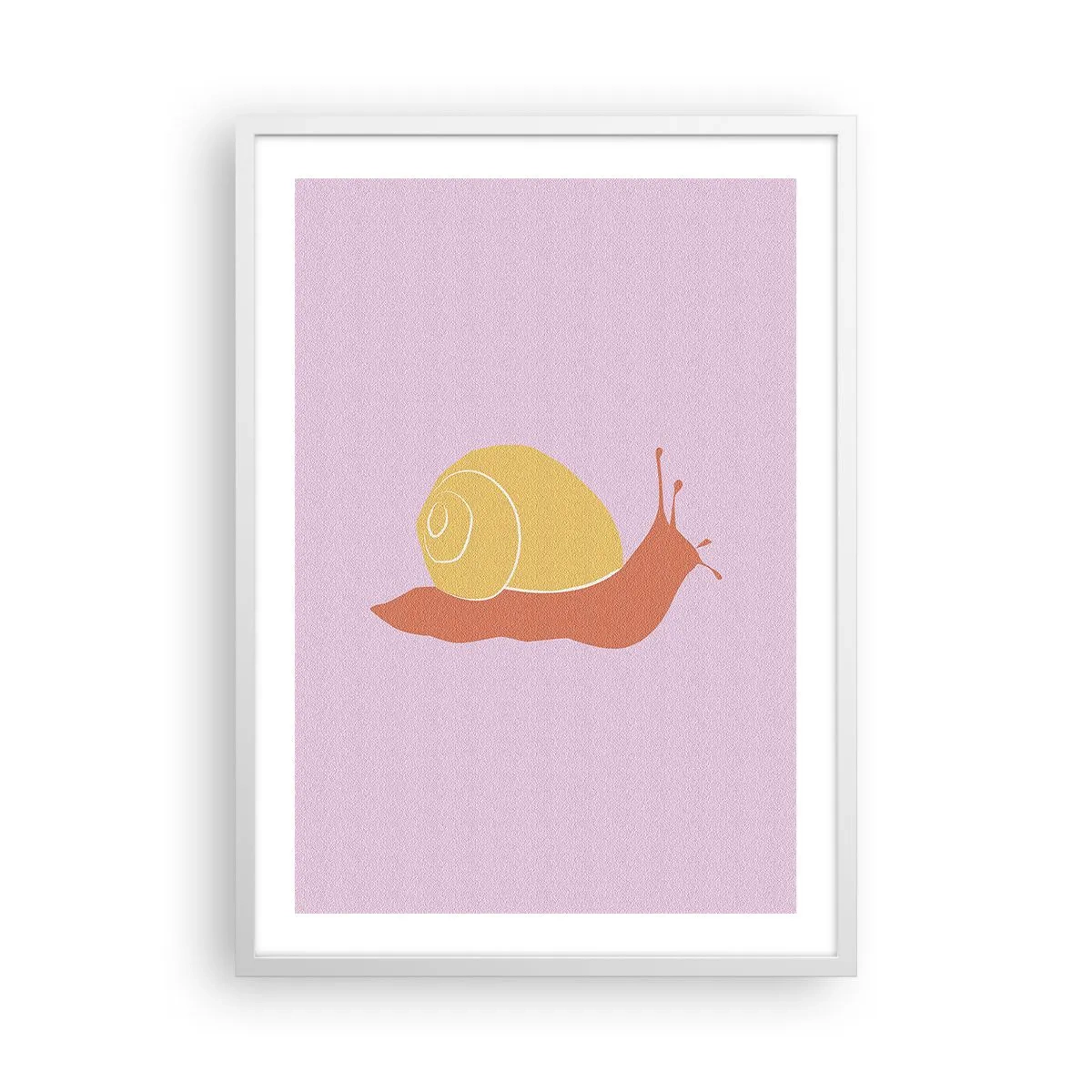 Affiche dans un cadre blanc - Poster - Il n'y a pas d'urgence - 50x70 cm