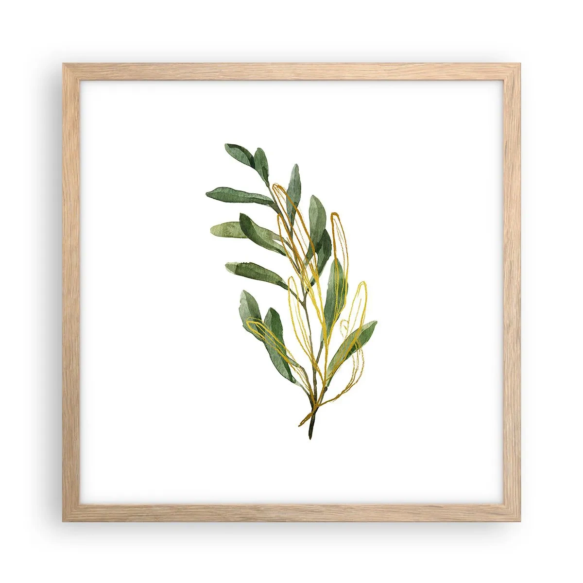 Affiche dans un chêne clair - Poster - Tout ce qui est bon - 40x40 cm