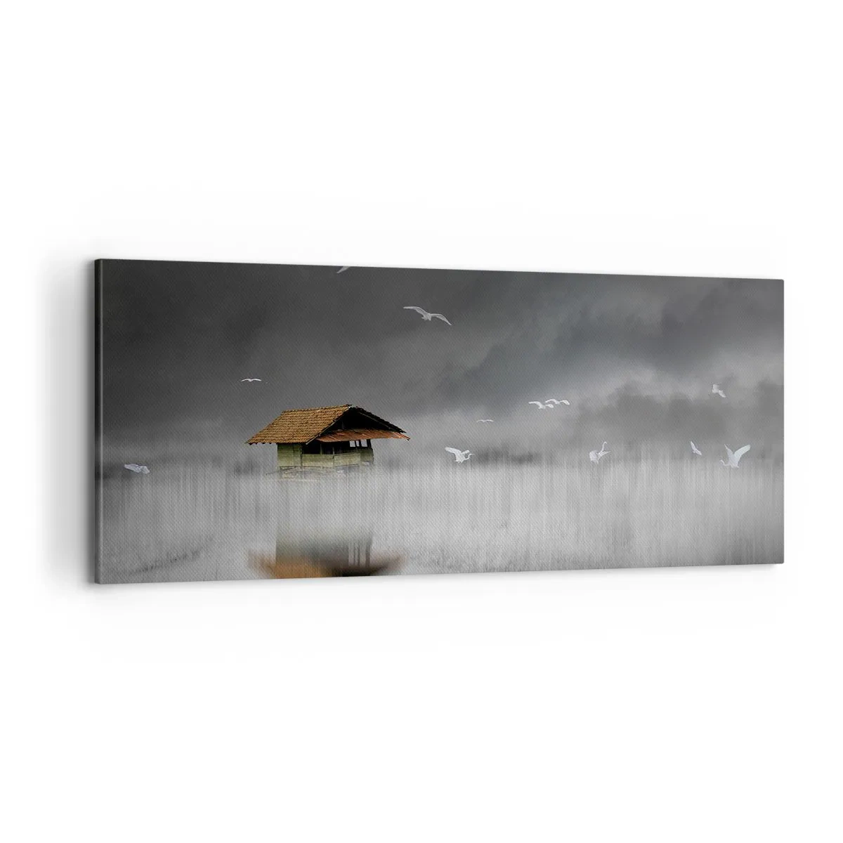 Impression sur toile - Image sur toile - A l'abri de la pluie - 100x40 cm