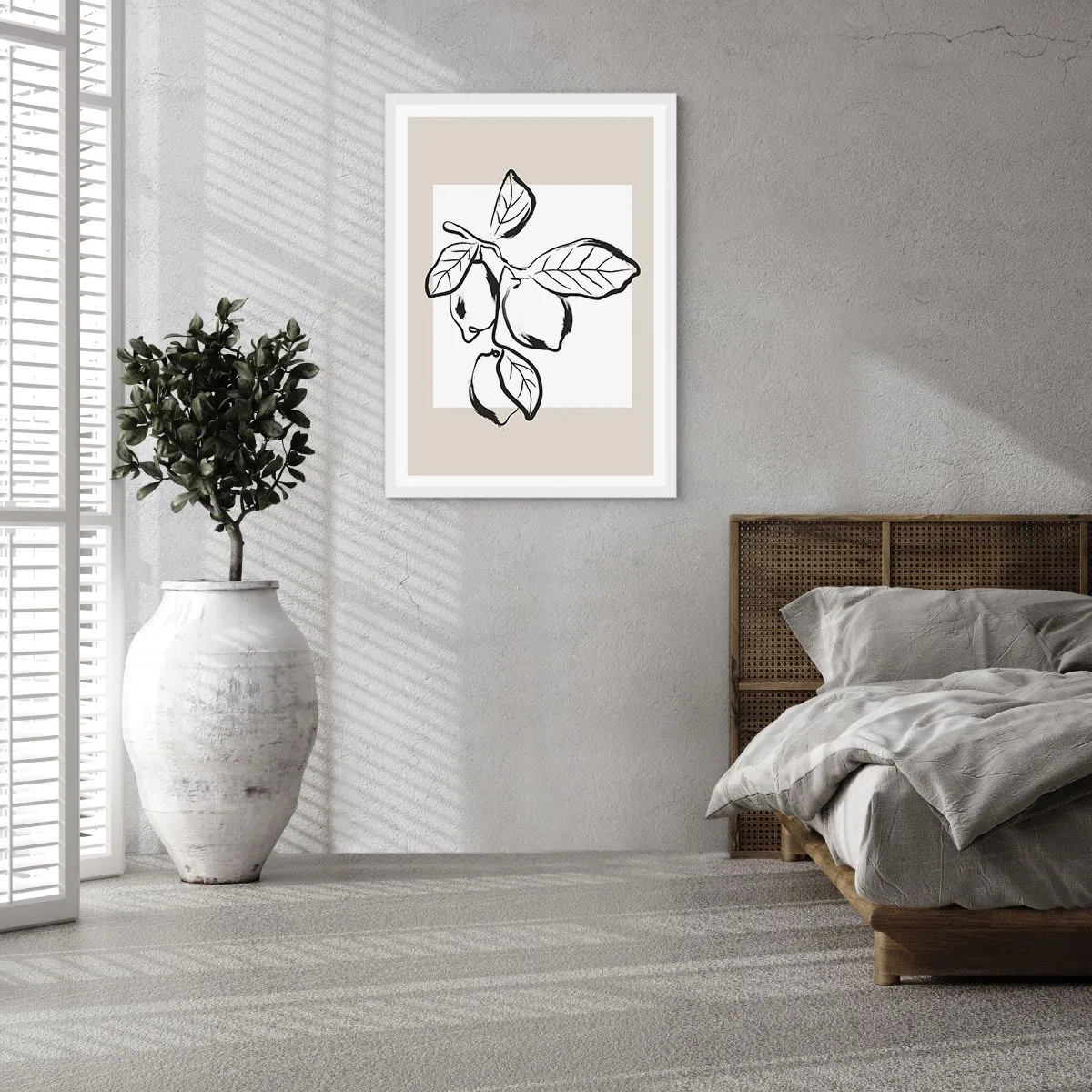 Affiche dans un cadre blanc - Poster - Où mûrit le citron… - 50x70 cm