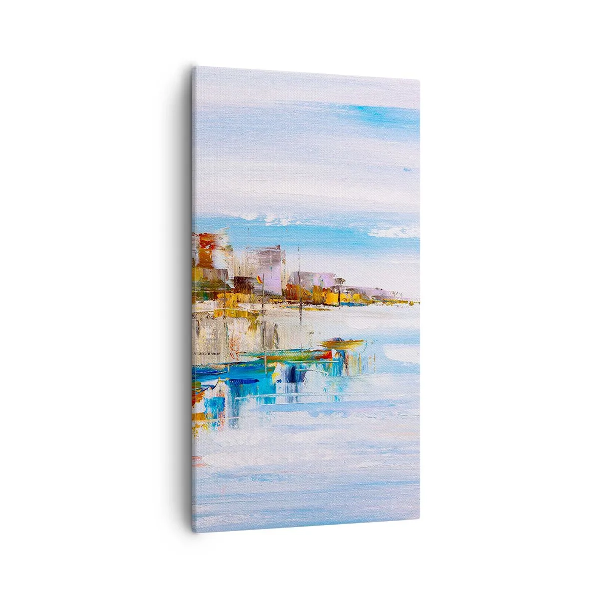 Impression sur toile - Image sur toile - Un havre urbain multicolore - 55x100 cm