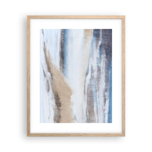 Affiche dans un chêne clair - Poster - Composition hivernale - 40x50 cm