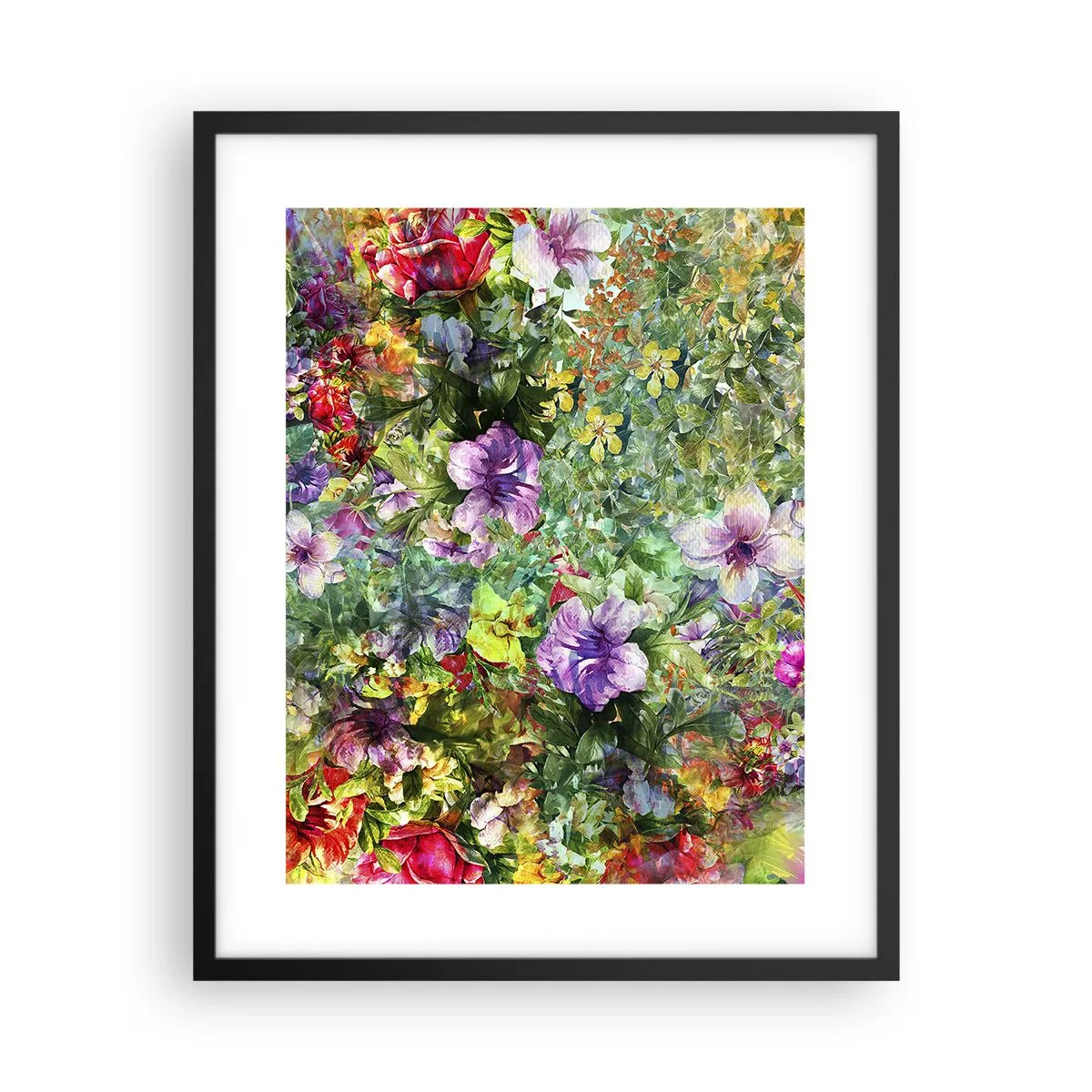 Affiche dans un cadre noir - Poster - En fleurs pour la perdition - 40x50 cm