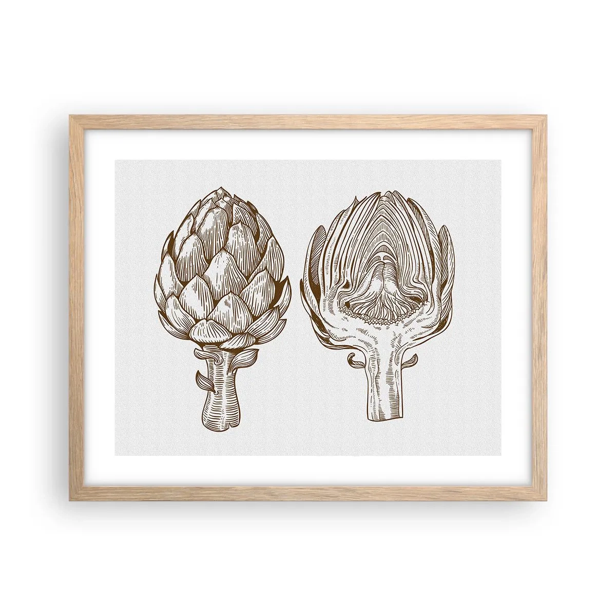 Affiche dans un chêne clair - Poster - Leçon d’anatomie - 50x40 cm