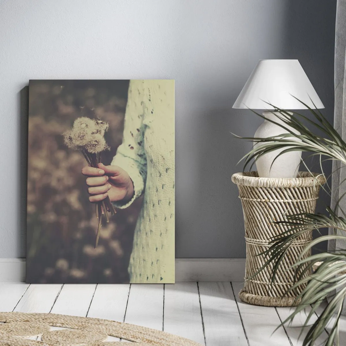 Impression sur toile - Image sur toile - Merci de les garder - 45x80 cm