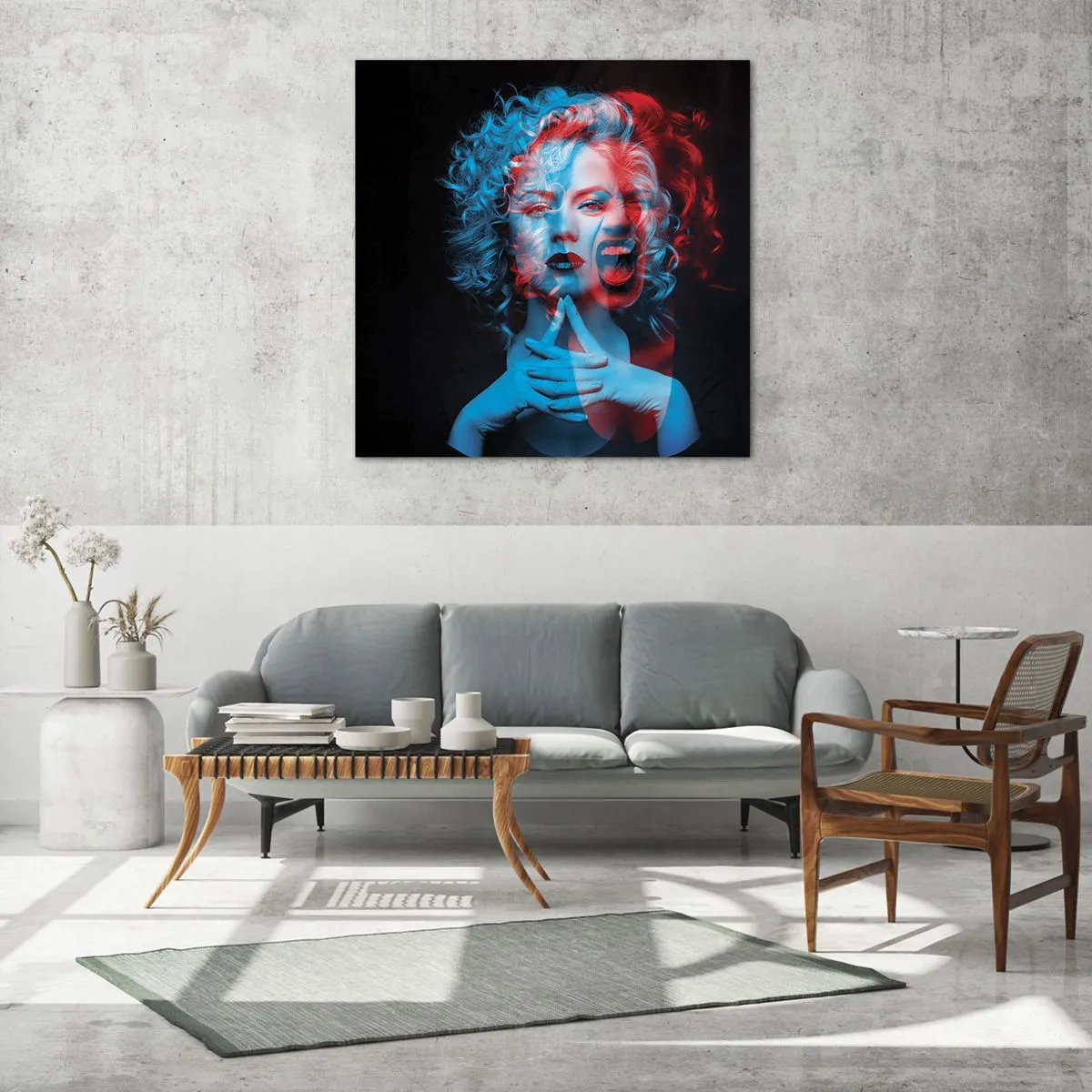 Impression sur verre - Image sur verre - Alter ego - 30x30 cm