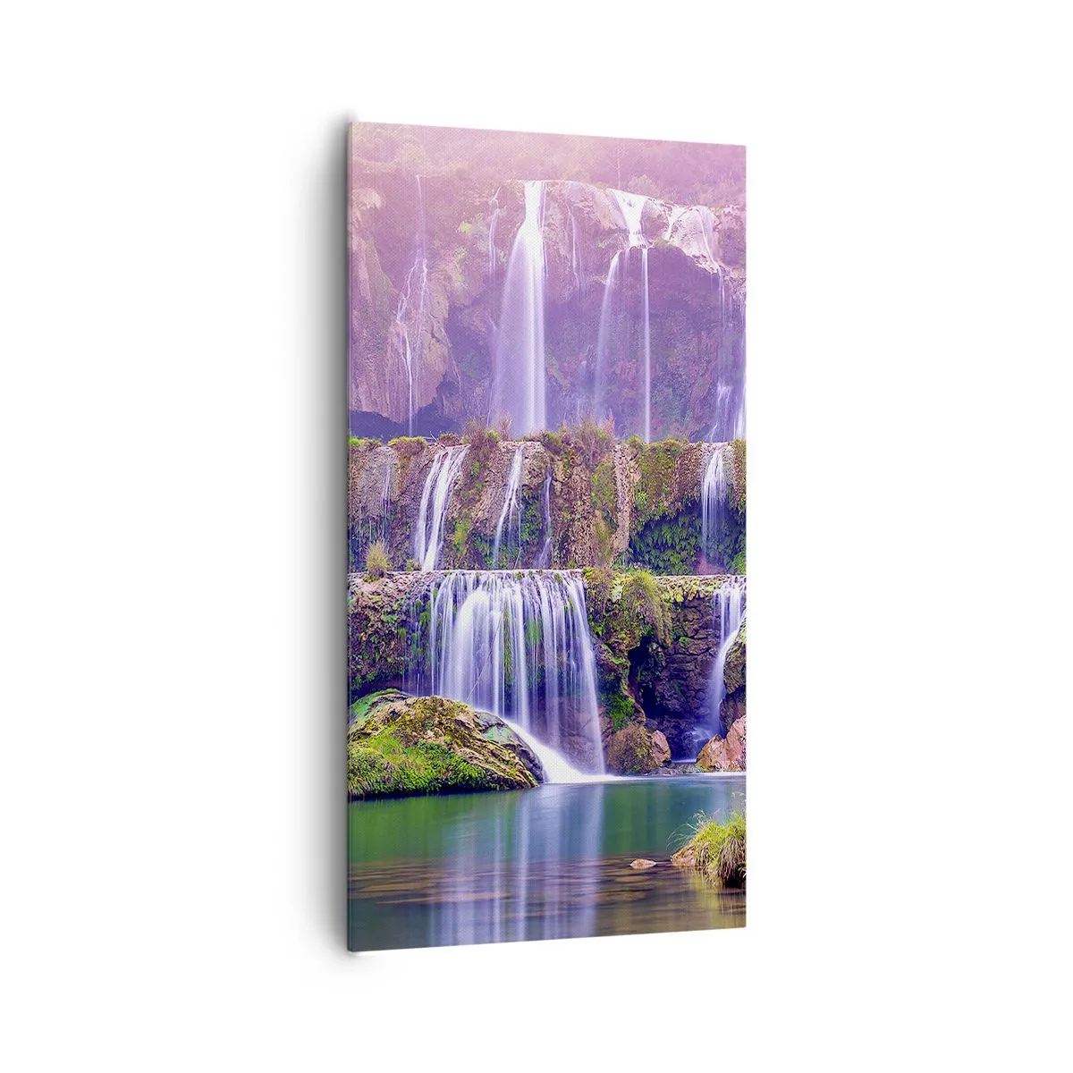 Impression sur toile - Image sur toile - Escalier vers le ciel - 65x120 cm