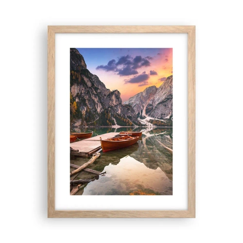 Affiche dans un chêne clair - Poster - Promesse du jour - 30x40 cm