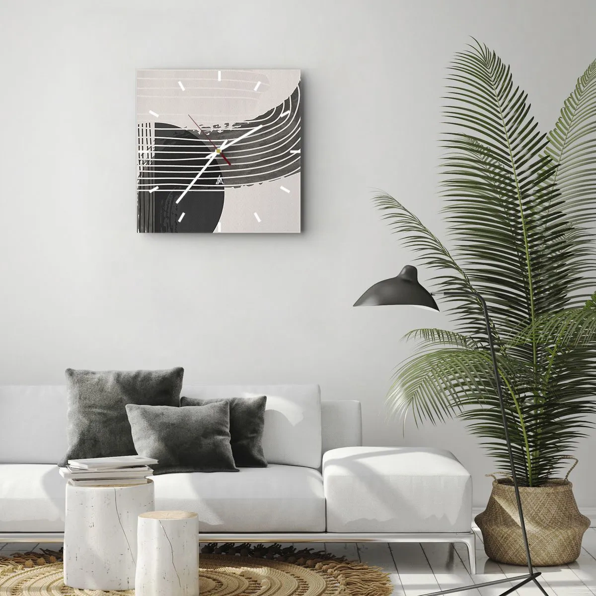 Horloge murale - Pendule murale - Aller et retour - 30x30 cm