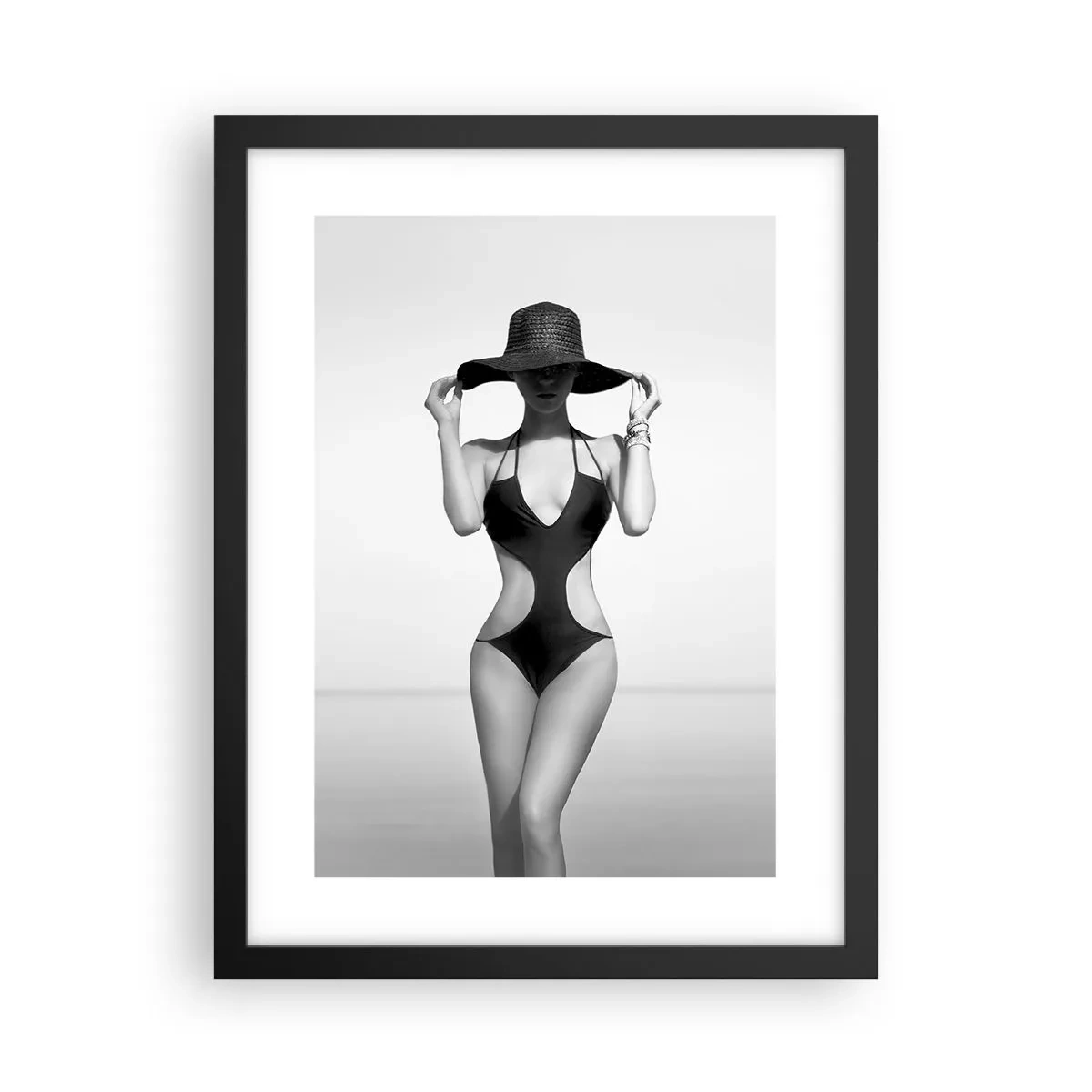 Affiche dans un cadre noir - Poster - Mon prénom? Élégance - 30x40 cm