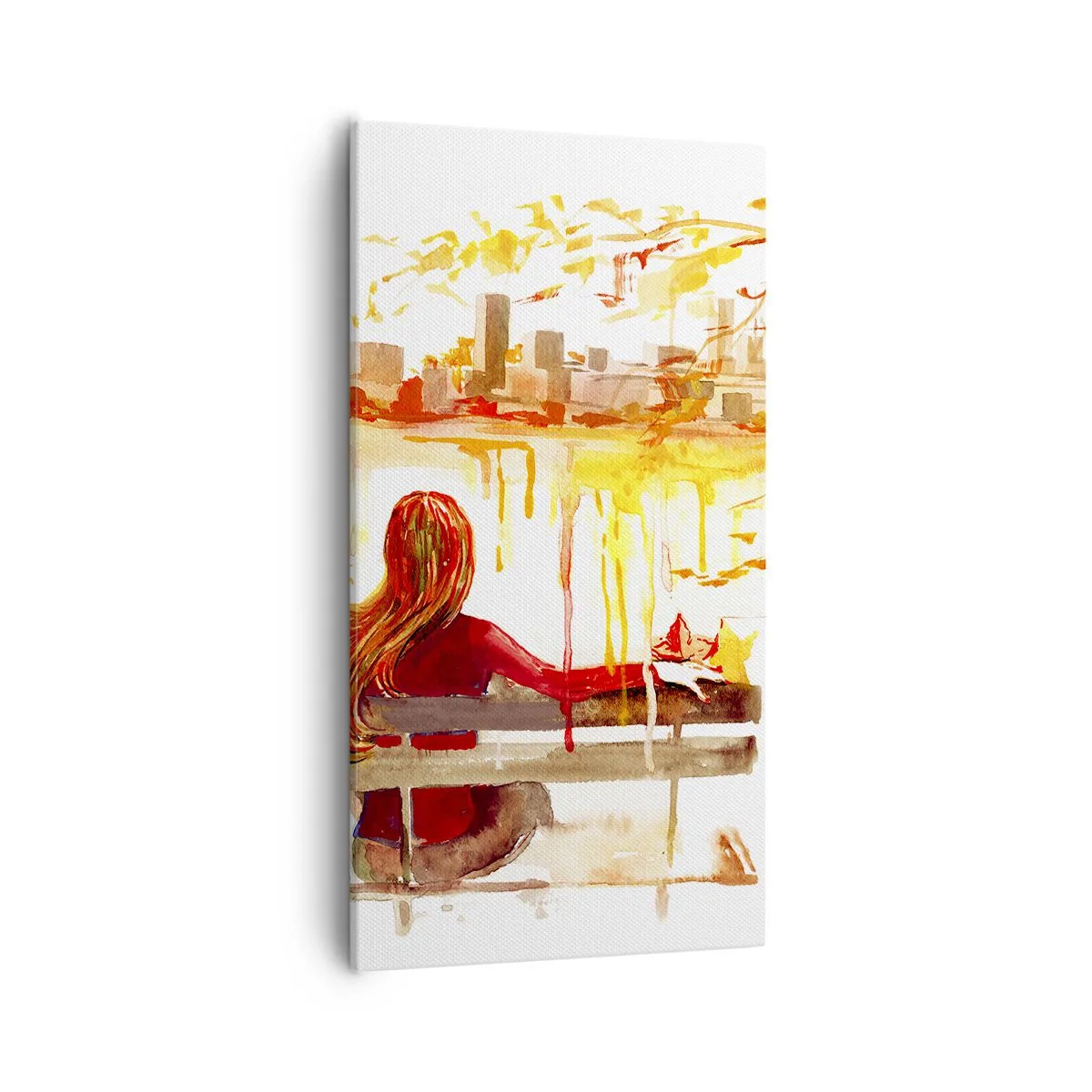 Impression sur toile - Image sur toile - Un moment de réflexion - 55x100 cm