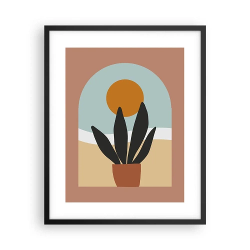 Affiche dans un cadre noir - Poster - Petits bonheurs - 40x50 cm