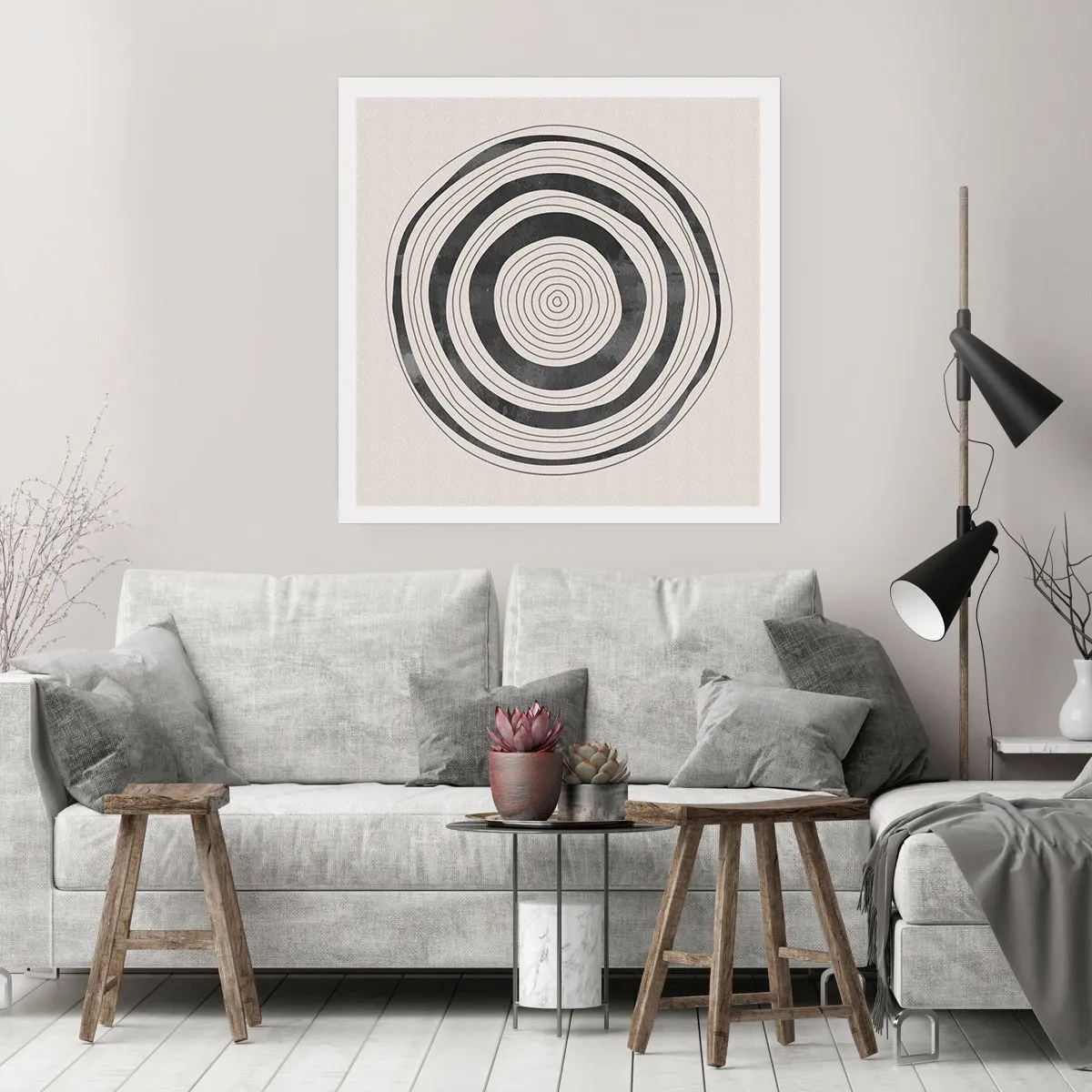 Affiche - Poster - Ce qui est important c'est ce qu'il y a entre les deux - 60x60 cm