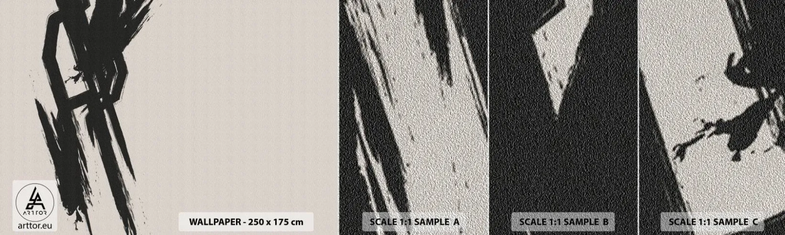 Échantillon de Papier Peint Premium Sand - Ruée imparable - Minimalisme, Vide, Morceau - 100x30 cm