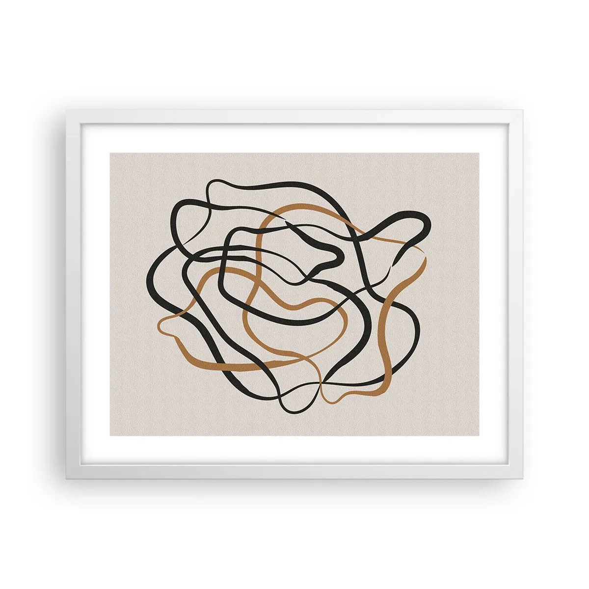 Affiche dans un cadre blanc - Poster - Tout s'est mal déroulé - 50x40 cm