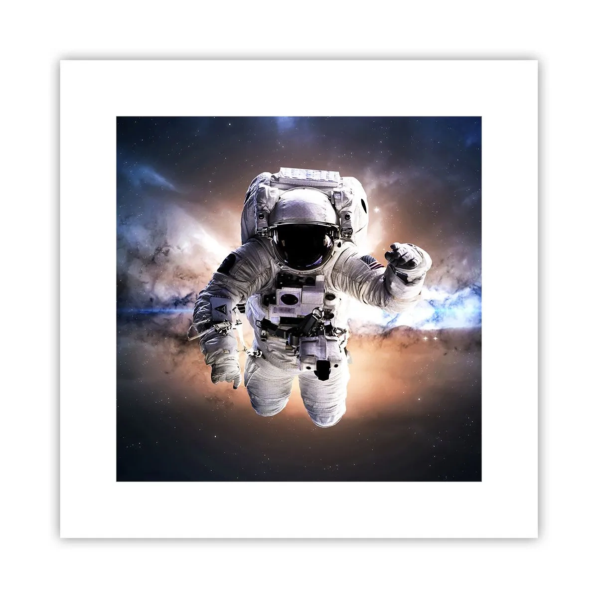 Affiche - Poster - Salutations de l'espace - 30x30 cm